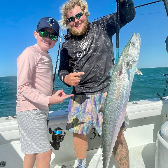 Kingfish caught on a Florida Keys fishing charter with Two Conchs